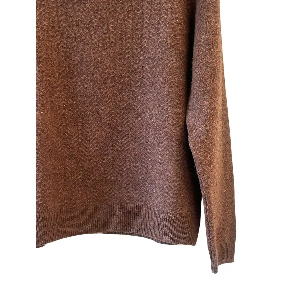 JoS. A. Bank Reserve Men’s Wool Blend Shawl Collar Sweater Brown Large